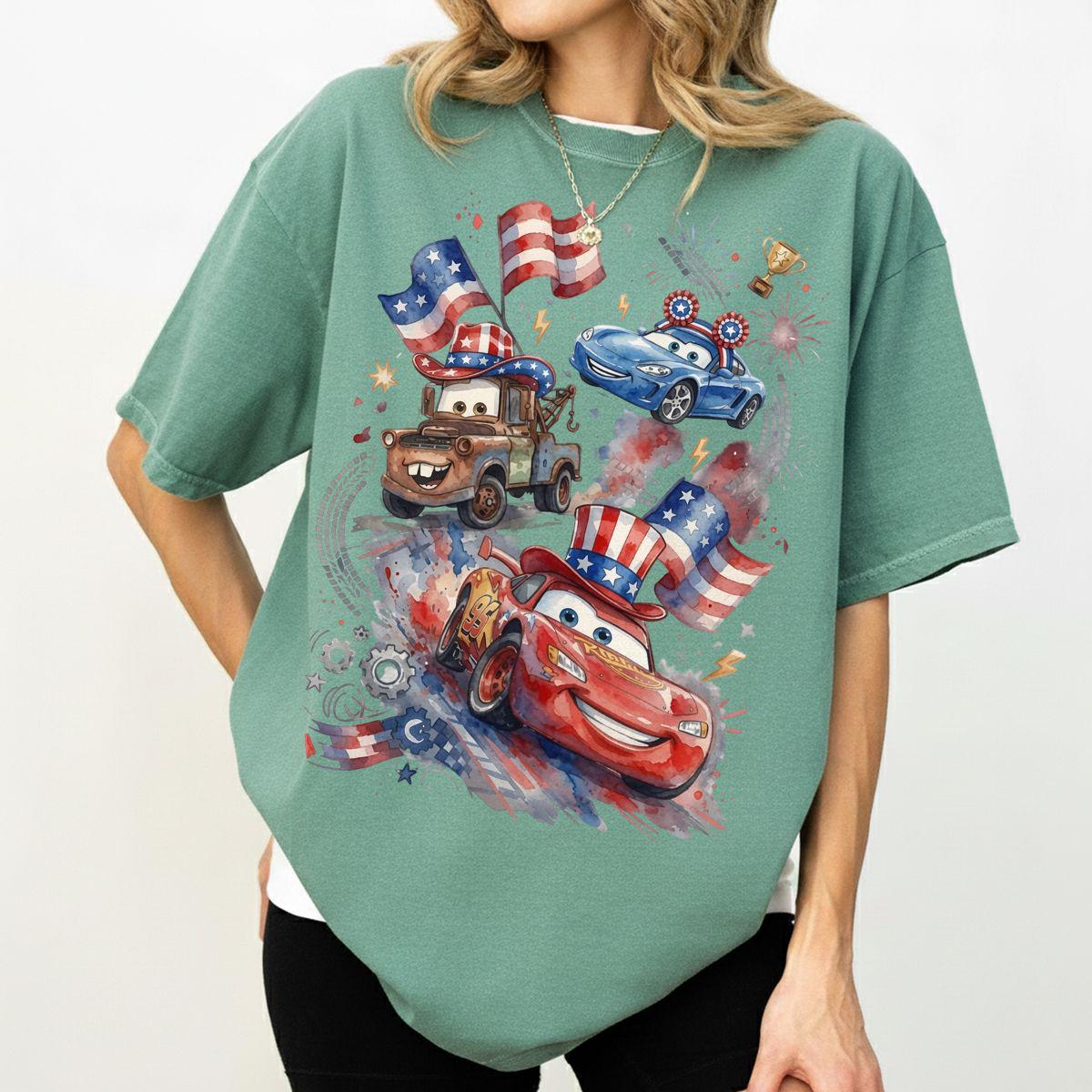 Patriotic Race Car — Gildan Hoodie fan art by Snagva (3)