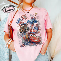 Patriotic Race Car — Comfort Colors Tee fan art by Snagva (4)