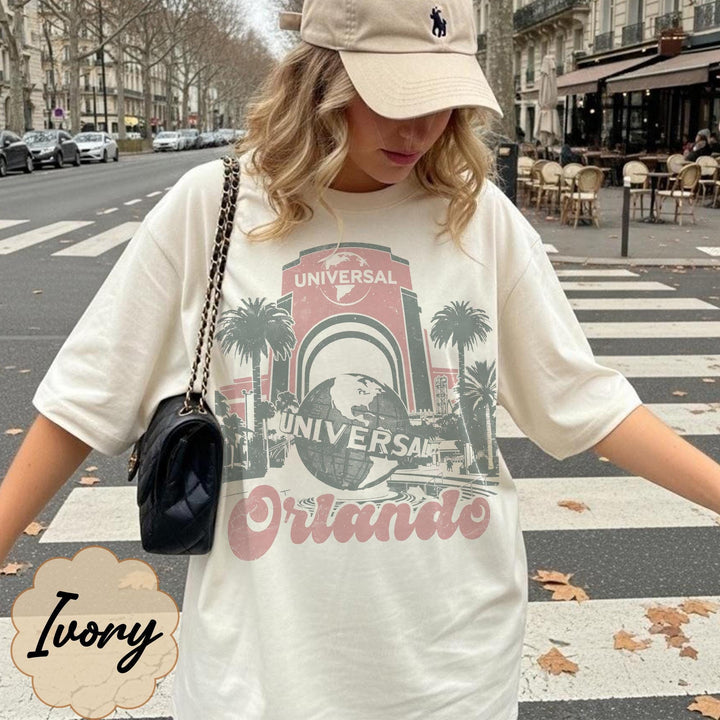 Retro Universal Studios Orlando — Bella+Canvas Tee fan art by Snagva