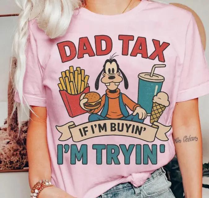 Retro Goofy Dad Tax — Bella+Canvas Tee fan art by Snagva (2)