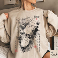 Gojo Anime Inkart — Gildan Hoodie fan art by Snagva (2)