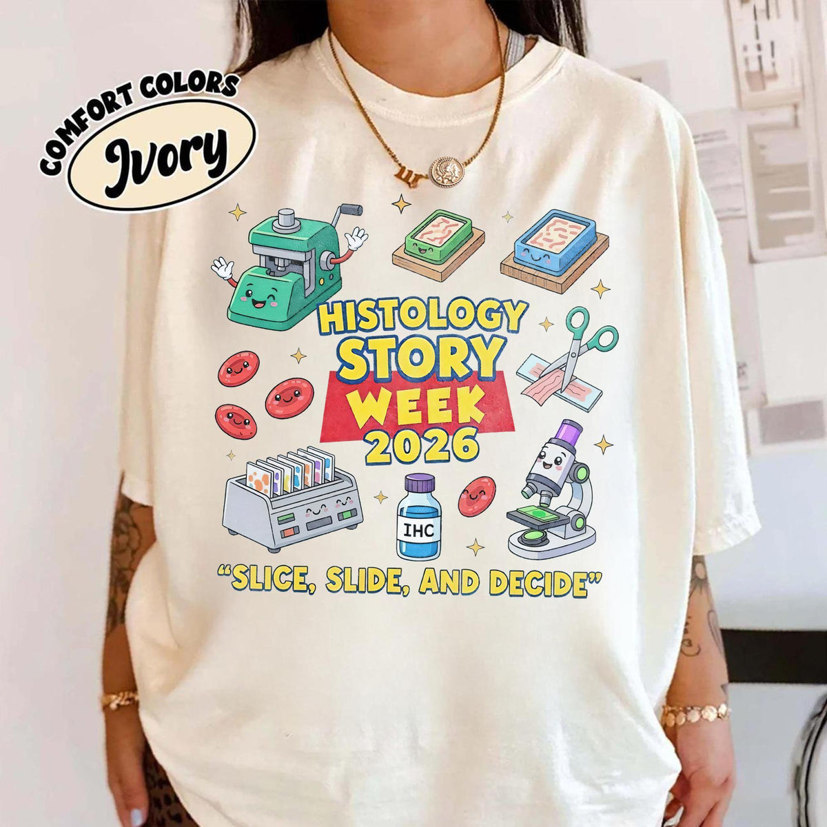 Retro Histology Lab Tech — Gildan Sweatshirt fan art by Snagva