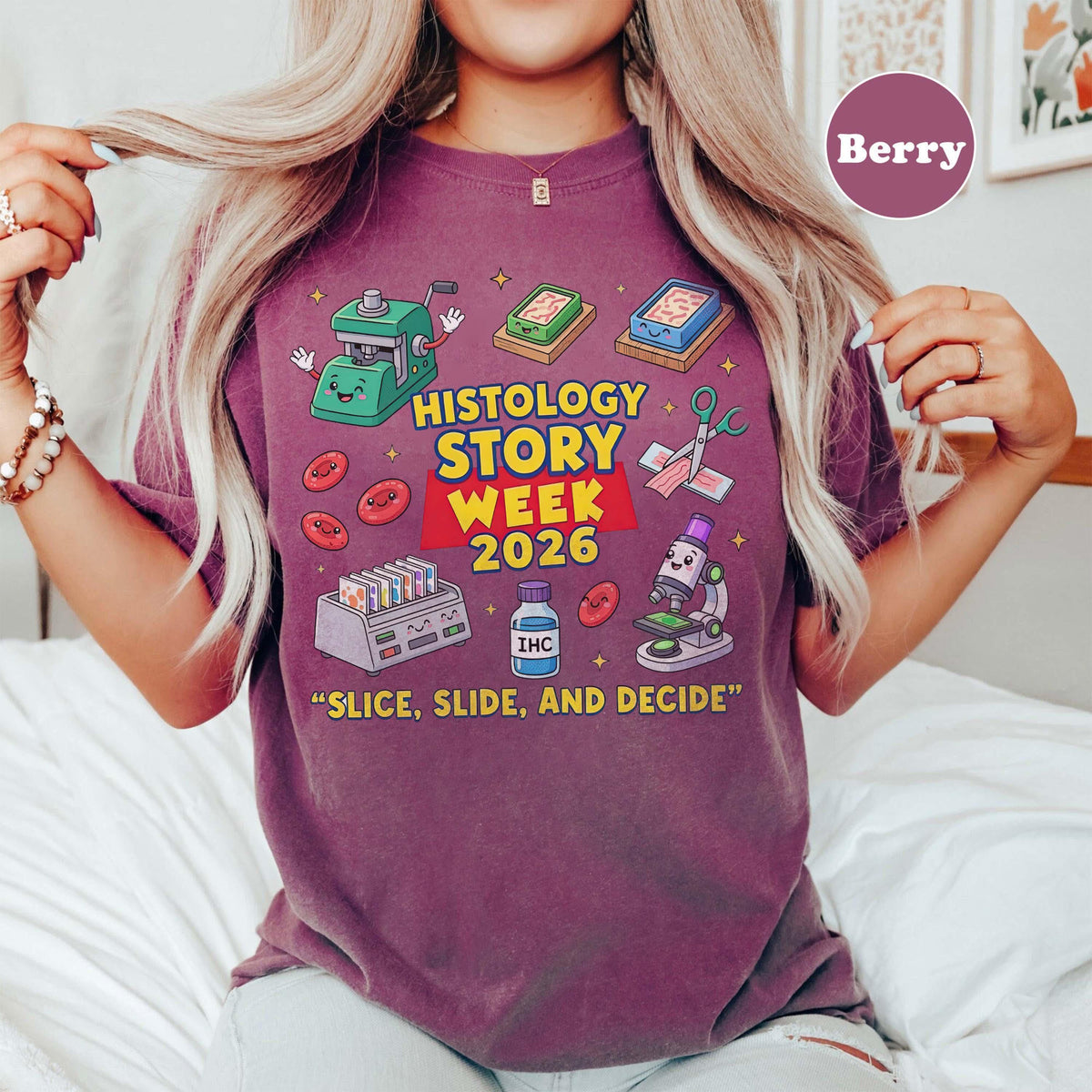 Retro Histology Lab Tech — Comfort Colors Tee fan art by Snagva (4)