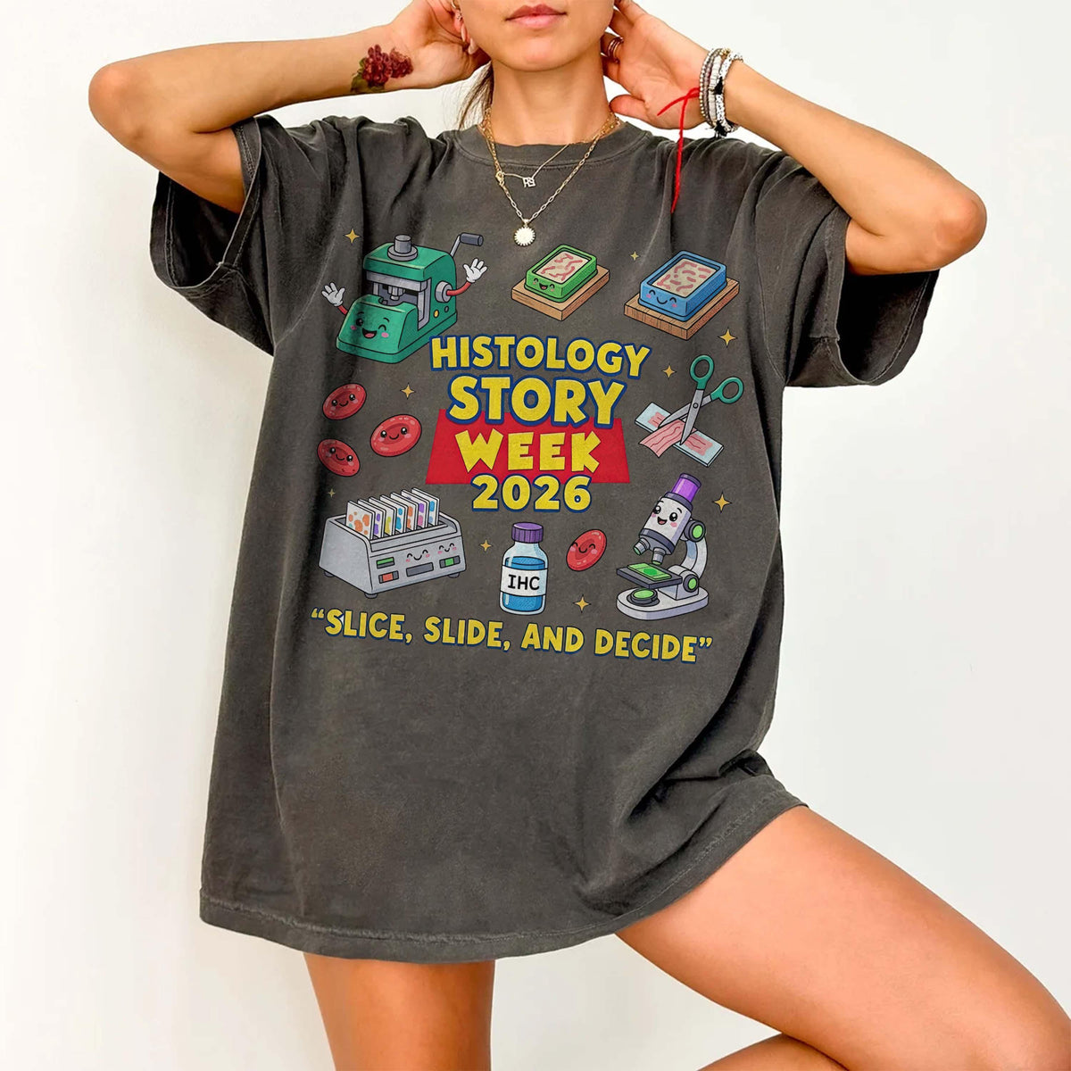 Retro Histology Lab Tech — Bella+Canvas Tee fan art by Snagva (5)