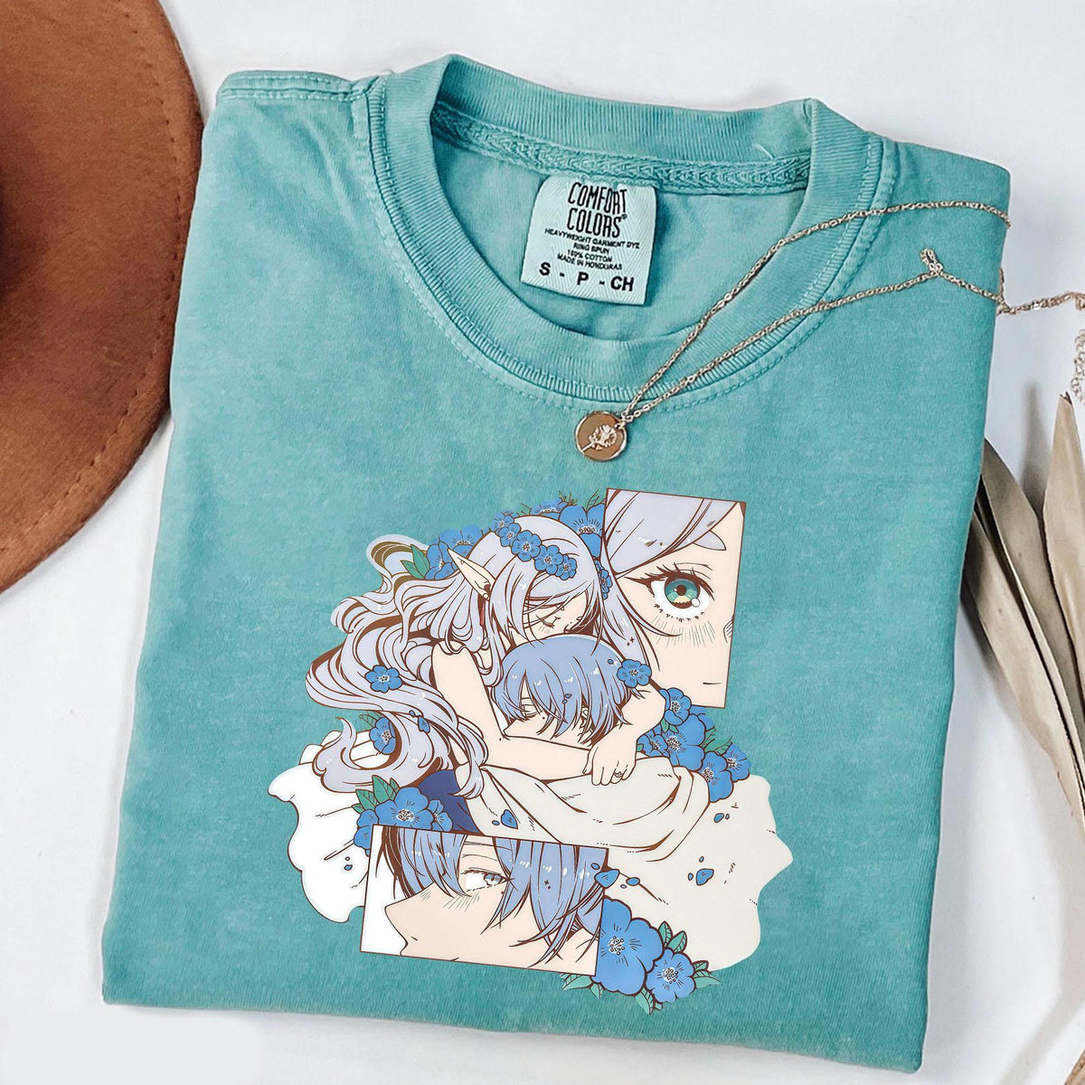Frieren Beyond Journeys End Anime Tee Elf Mage Fantasy — Gildan Sweatshirt fan art by Snagva (4)