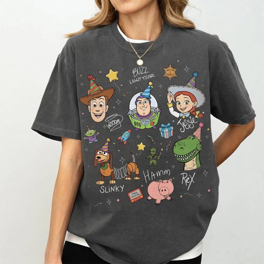 Toy Story Birthday Party Shirts — Comfort Colors Tee fan art by Snagva
