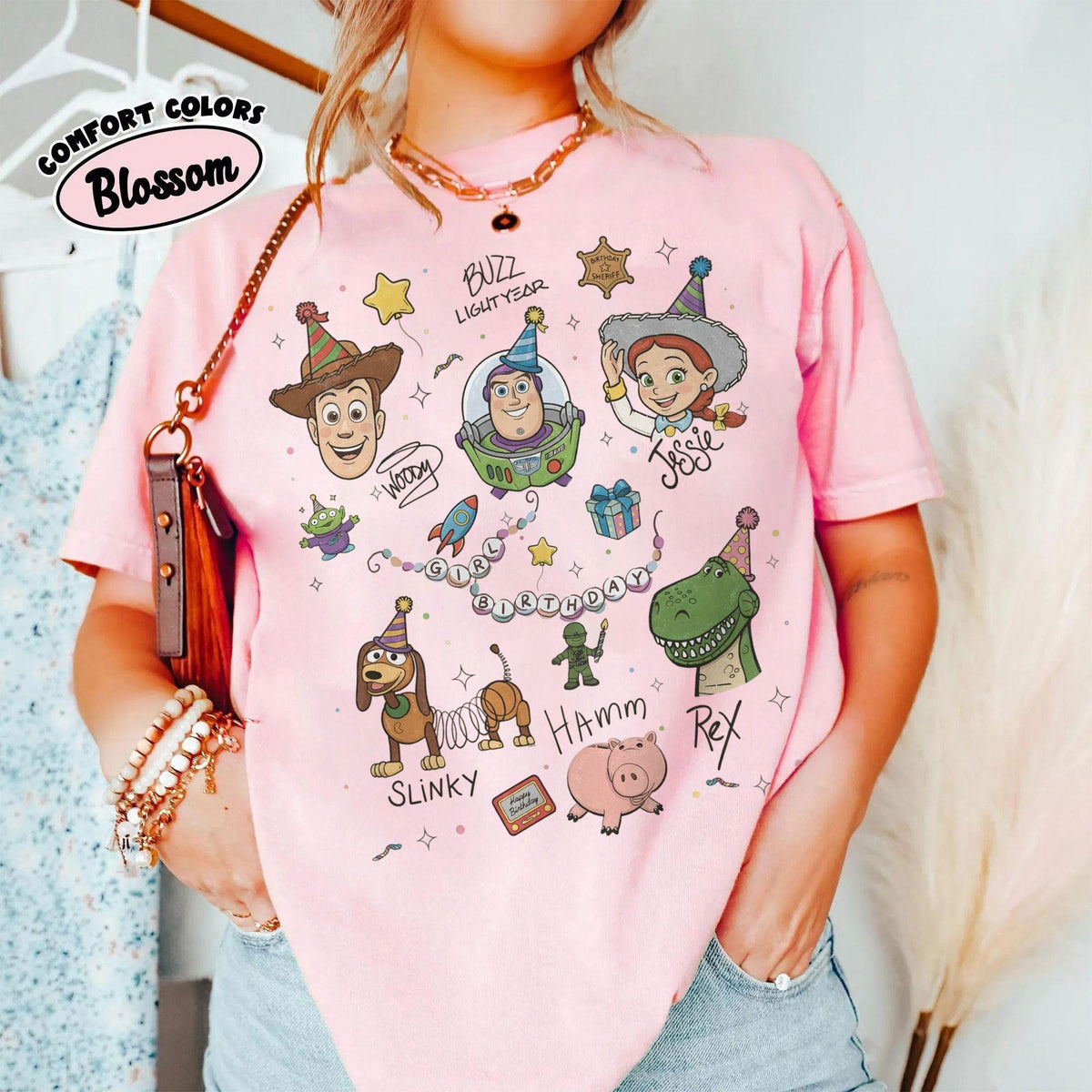 Retro Toy Story Birthday Party — Comfort Colors Tee fan art by Snagva