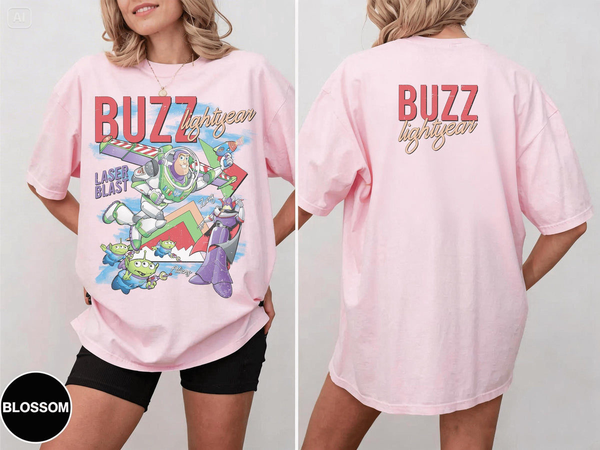 Retro Buzz Lightyear Comfort Colors — Bella+Canvas Tee fan art by Snagva