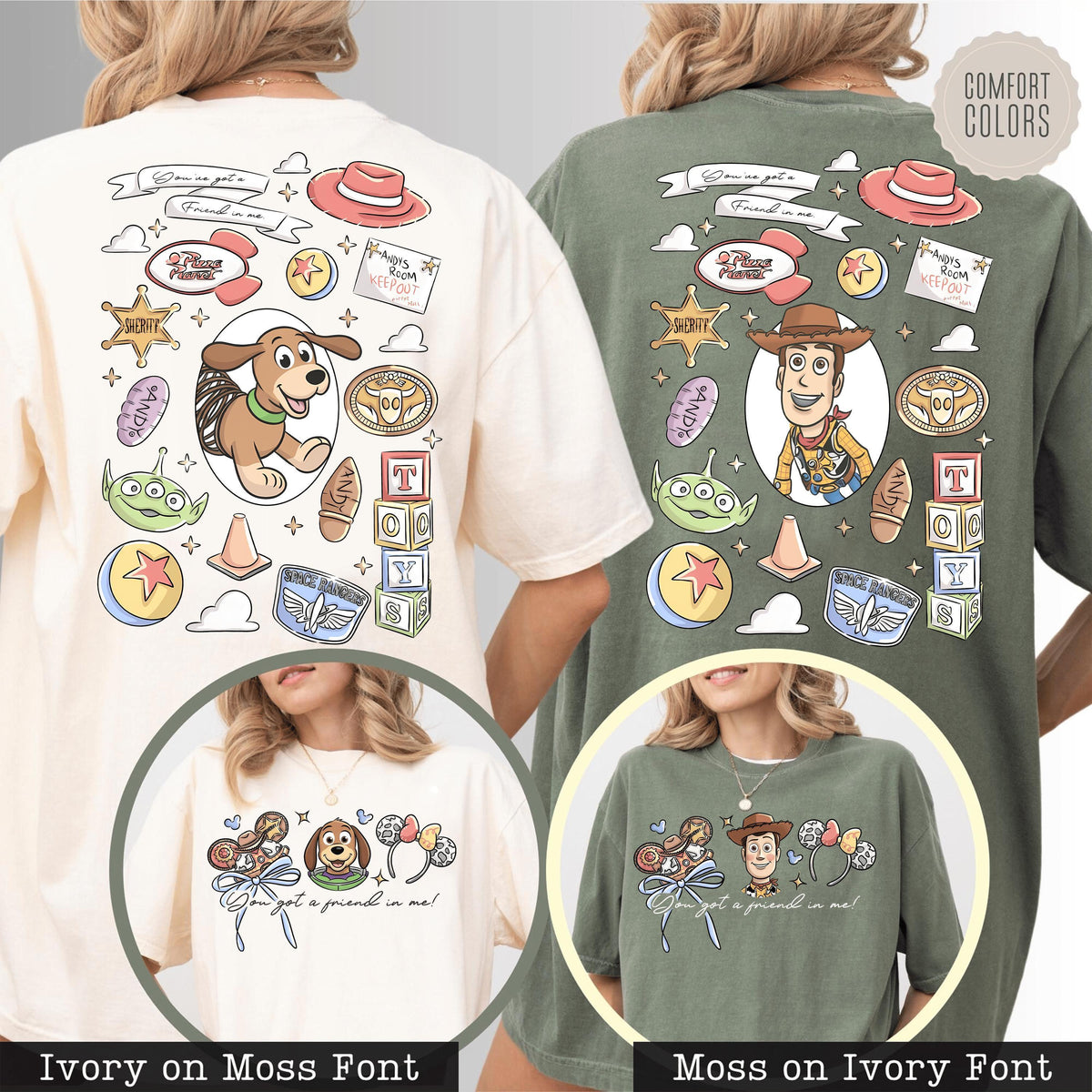 Retro Toy Story — Comfort Colors Tee fan art by Snagva (3)