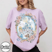 Cinderella Watercolor Castle — Gildan Sweatshirt fan art by Snagva (2)
