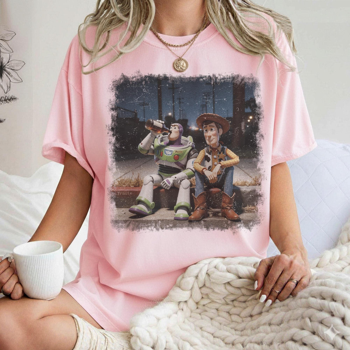 Comfort Colors Toy Story Buzz Lightyear Woody — Bella+Canvas Tee fan art by Snagva (2)