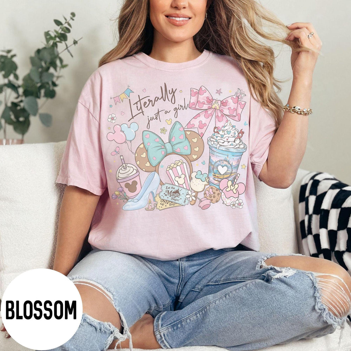 Literally Just A Girl Magic Kingdom — Gildan Hoodie fan art by Snagva