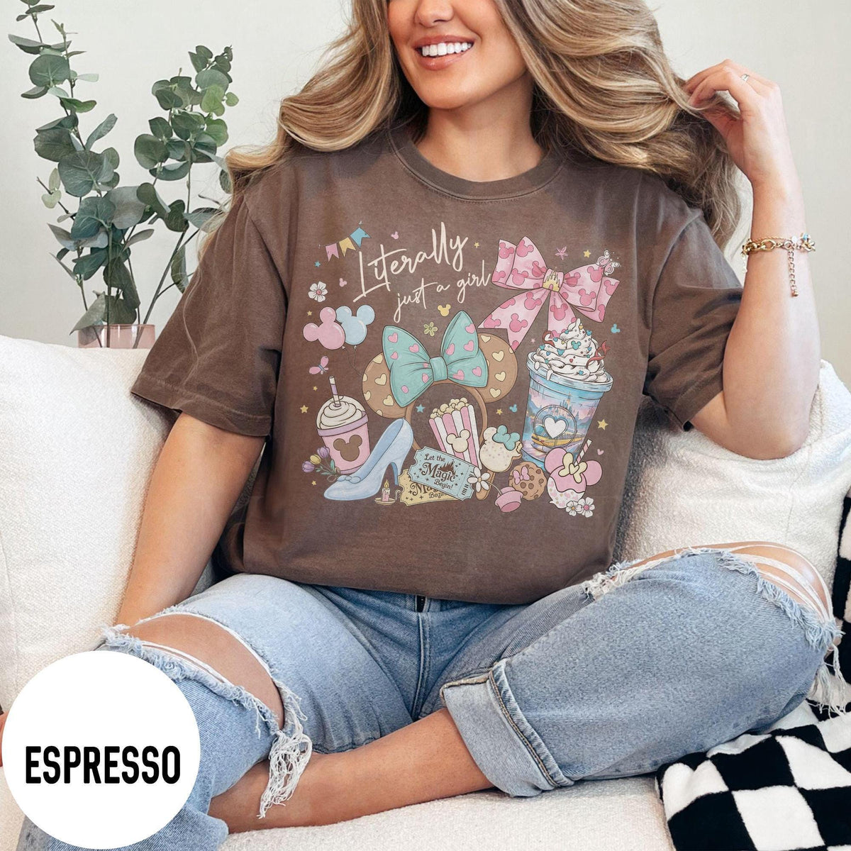 Literally Just A Girl Magic Kingdom — Gildan Sweatshirt fan art by Snagva (4)