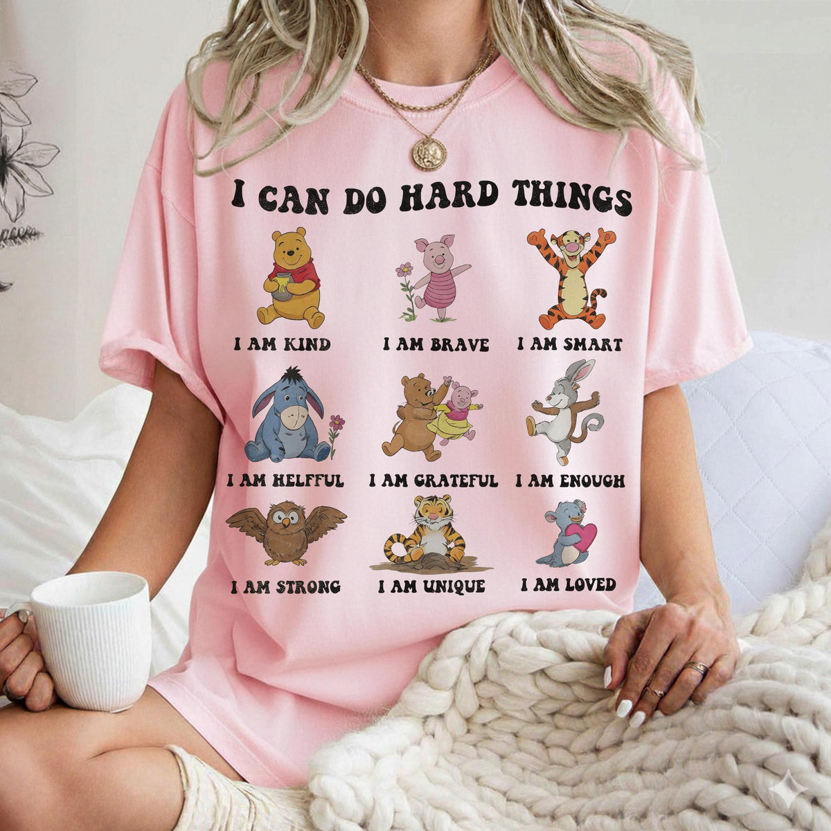 Comfort Colors I Can Do Hard Things — Gildan Hoodie fan art by Snagva (3)