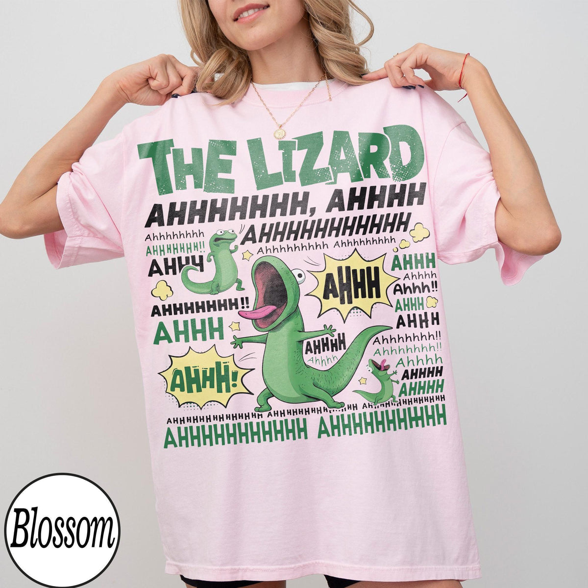 The Lizard Ahhhhh Meme Comfort Colors — Gildan Sweatshirt fan art by Snagva (3)