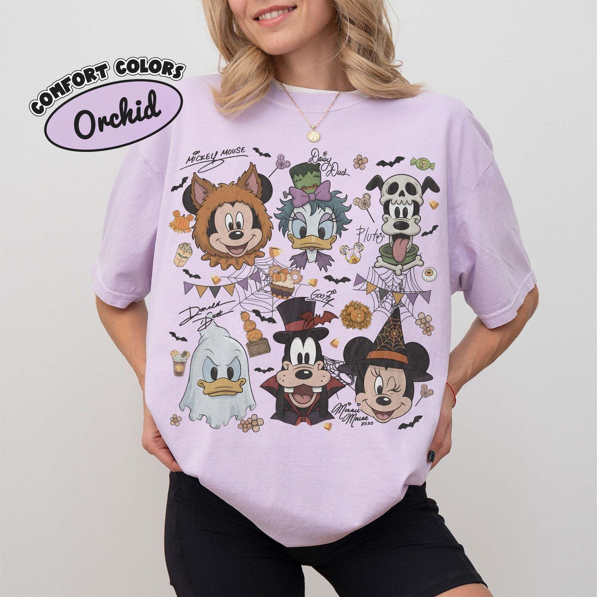 Comfort Color® Coquette Bows Disney Halloween Birthday — Bella+Canvas Tee fan art by Snagva (3)
