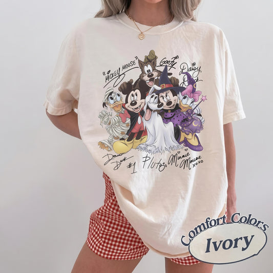 Comfort Colors Mickey & Friends Signature Halloween — Bella+Canvas Tee