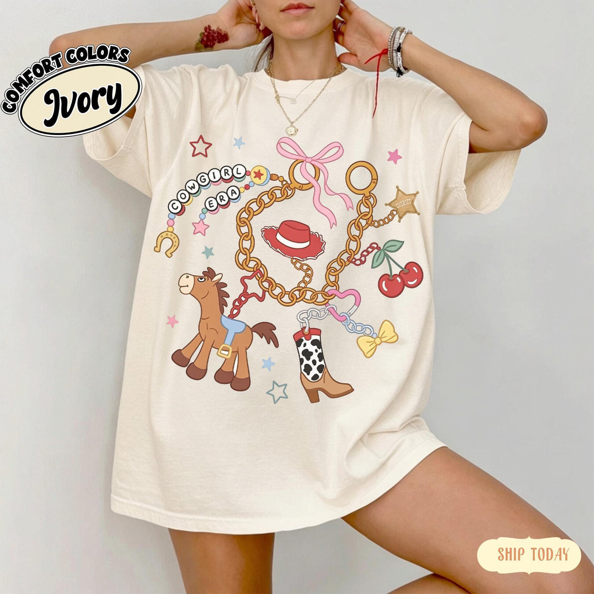 Comfort Colors Retro Toy Story Signatures — Bella+Canvas Tee fan art by Snagva (5)