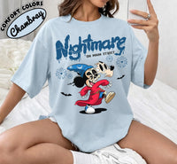 Comfort Colors Nightmare on Main Street Mickey Halloween — Comfort Colors Tee fan art by Snagva (3)
