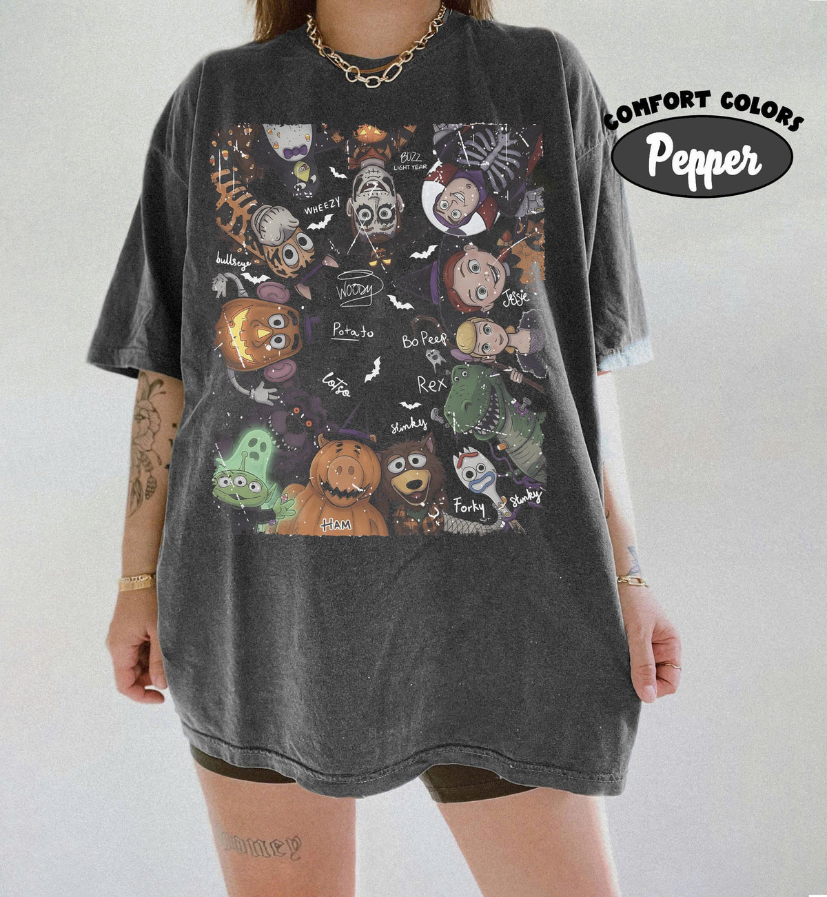 Retro Disney Toy Story Signature Halloween — Gildan Hoodie fan art by Snagva