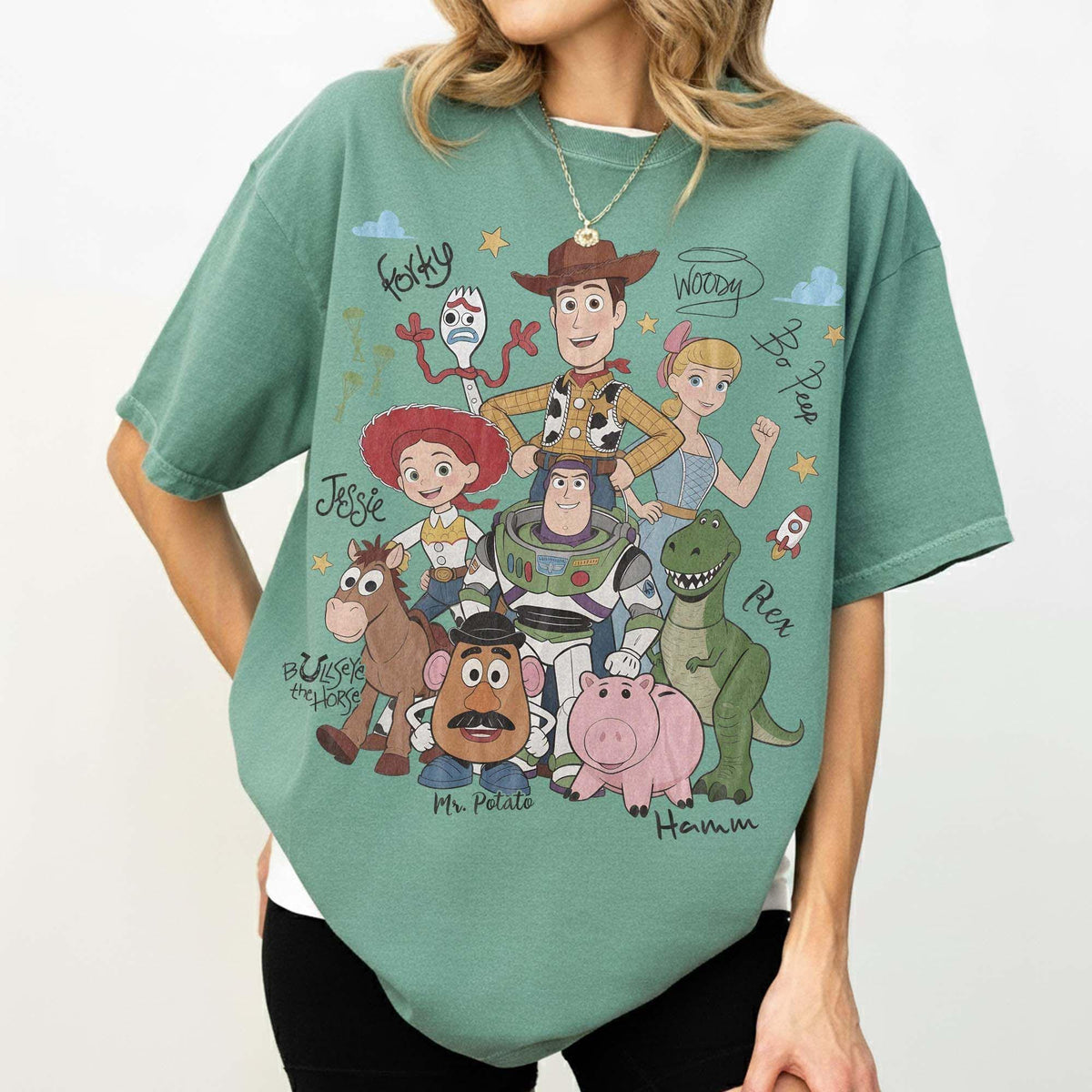 Retro Disney Toy Story Signature Halloween — Gildan Sweatshirt fan art by Snagva (3)