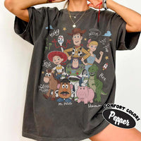 Retro Toy Story Characters Comfort Colors — Gildan Sweatshirt fan art by Snagva