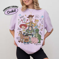 Retro Toy Story Characters Comfort Colors — Bella+Canvas Tee fan art by Snagva (4)