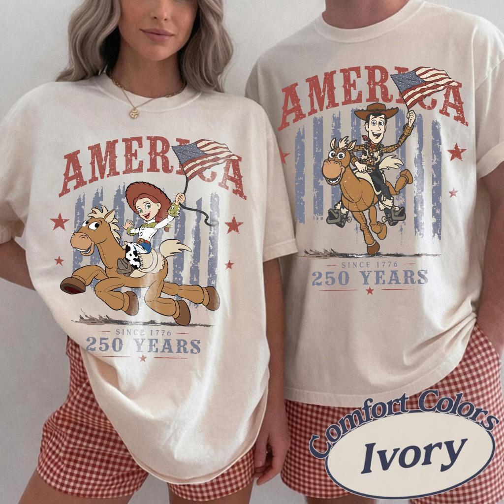 Woody Jessie Toy Story Patriotic — Gildan Hoodie fan art by Snagva (2)