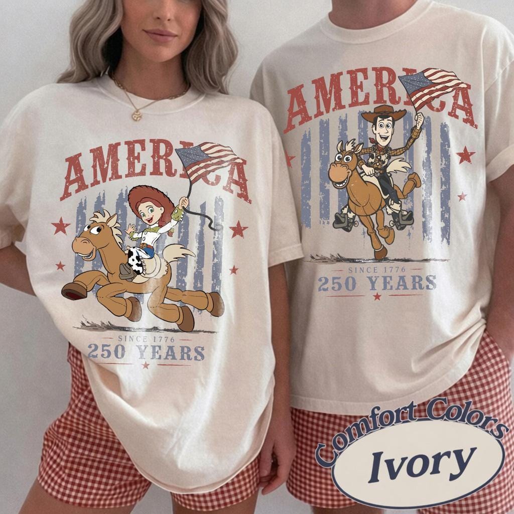 Woody Jessie Toy Story Patriotic — Comfort Colors Tee fan art by Snagva (2)