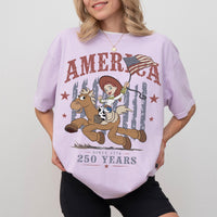 Woody Jessie Toy Story Patriotic — Gildan Hoodie fan art by Snagva (5)