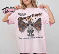 Retro Distressed Ghost Mickey Main Street Halloween Comfort  — Comfort Colors Tee fan art by Snagva (5)
