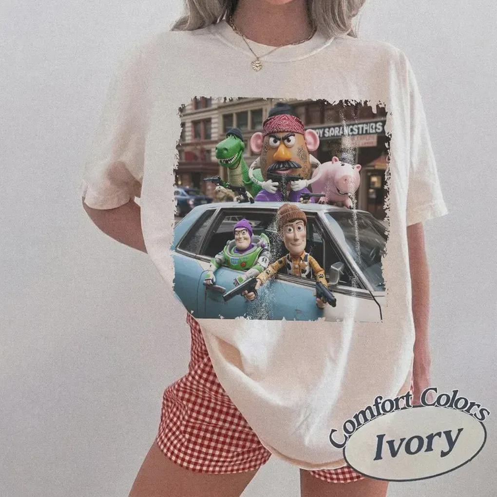 Retro Fun Toy Story Gangster — Bella+Canvas Tee fan art by Snagva (2)