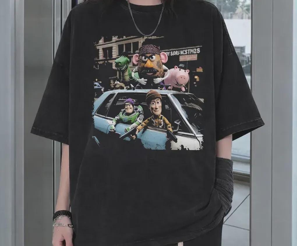 Retro Fun Toy Story Gangster — Gildan Sweatshirt fan art by Snagva (3)