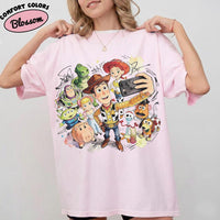 Retro Toy Story Friends Selfie — Gildan Hoodie fan art by Snagva