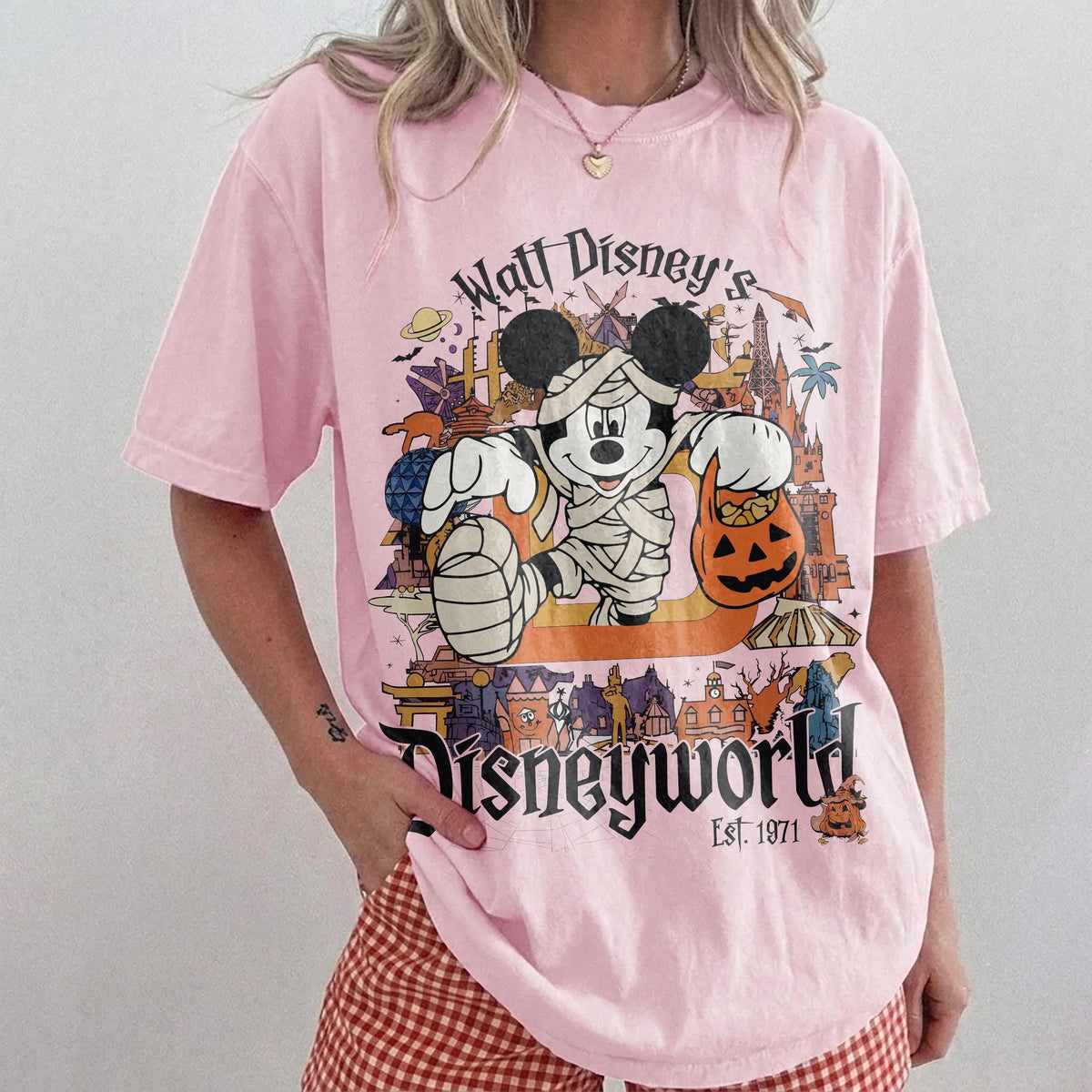 Retro Walt Disney World Halloween — Gildan Hoodie fan art by Snagva (3)
