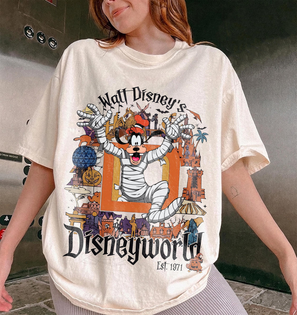 Retro Walt Disney World Halloween — Bella+Canvas Tee fan art by Snagva (5)
