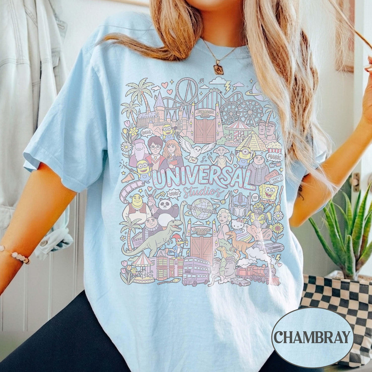 Comfort Colors Retro Universal Studios — Bella+Canvas Tee fan art by Snagva (2)