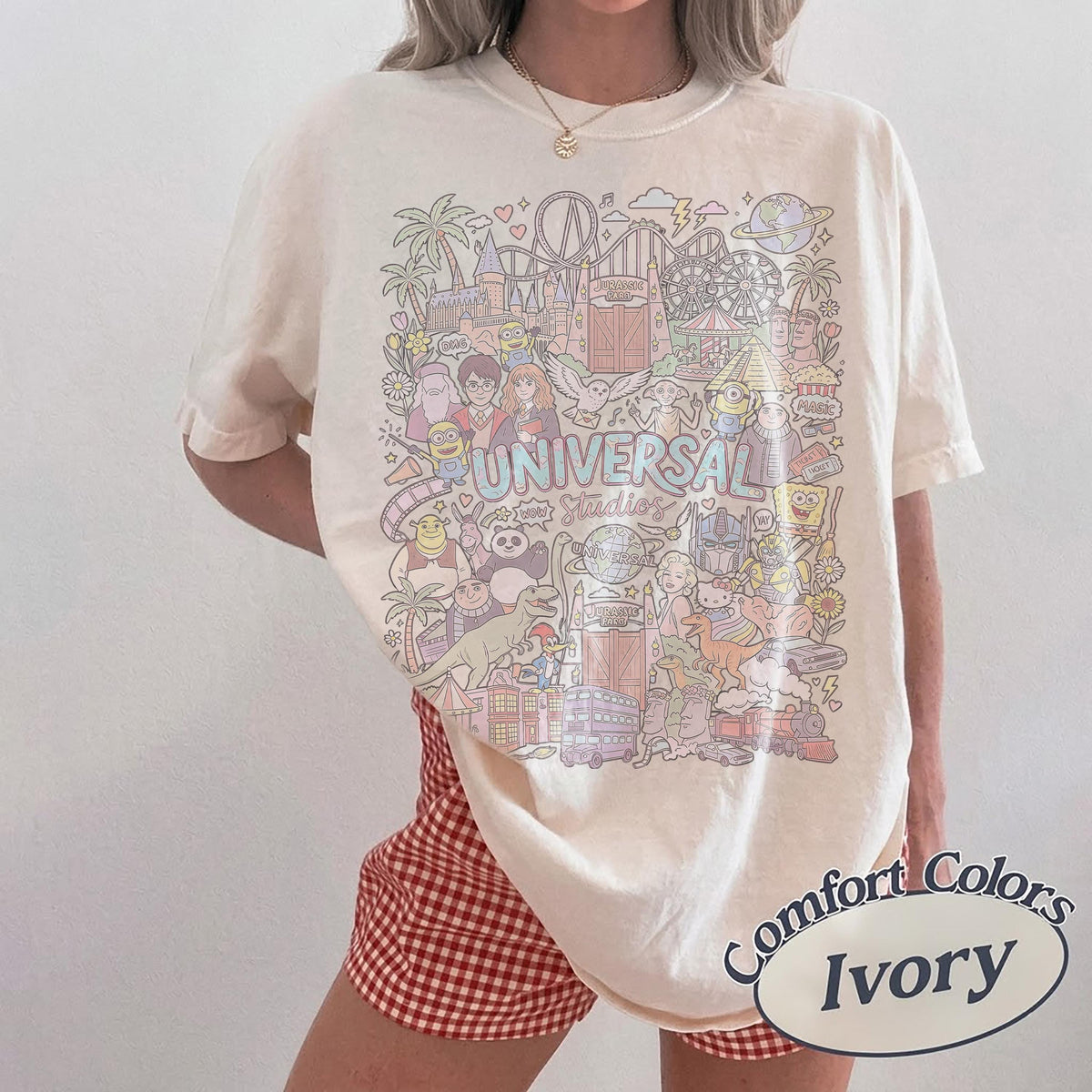 Comfort Colors Retro Universal Studios — Bella+Canvas Tee fan art by Snagva (3)