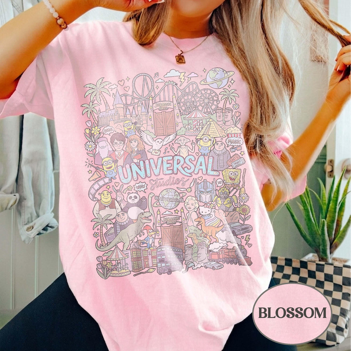 Comfort Colors Retro Universal Studios — Bella+Canvas Tee fan art by Snagva (4)