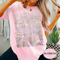 Comfort Colors Retro Universal Studios — Bella+Canvas Tee fan art by Snagva (4)