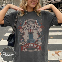 Comfort Colors A Salute To All Nations Mostly America — Bella+Canvas Tee fan art by Snagva (5)