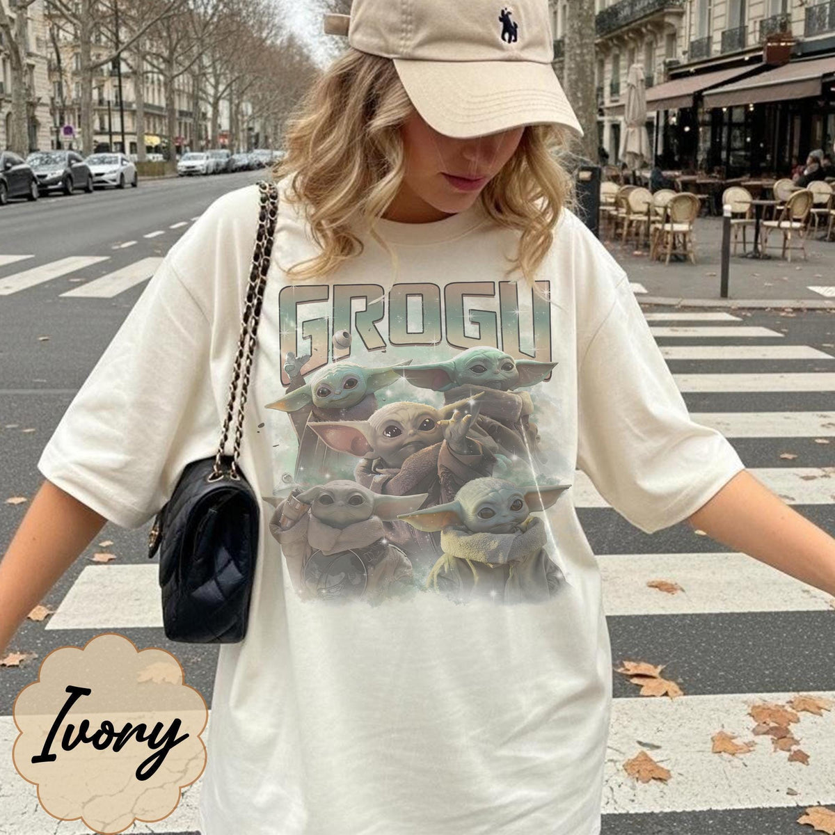 Retro Disney Star Wars Grogu Comfort Colors — Bella+Canvas Tee fan art by Snagva (4)