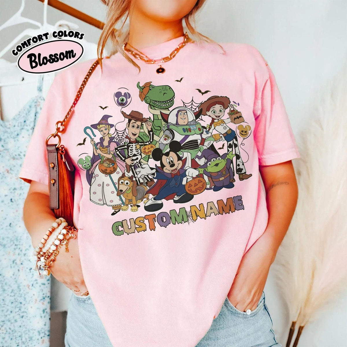 Custom Disney Pixar Halloween — Comfort Colors Tee fan art by Snagva (3)