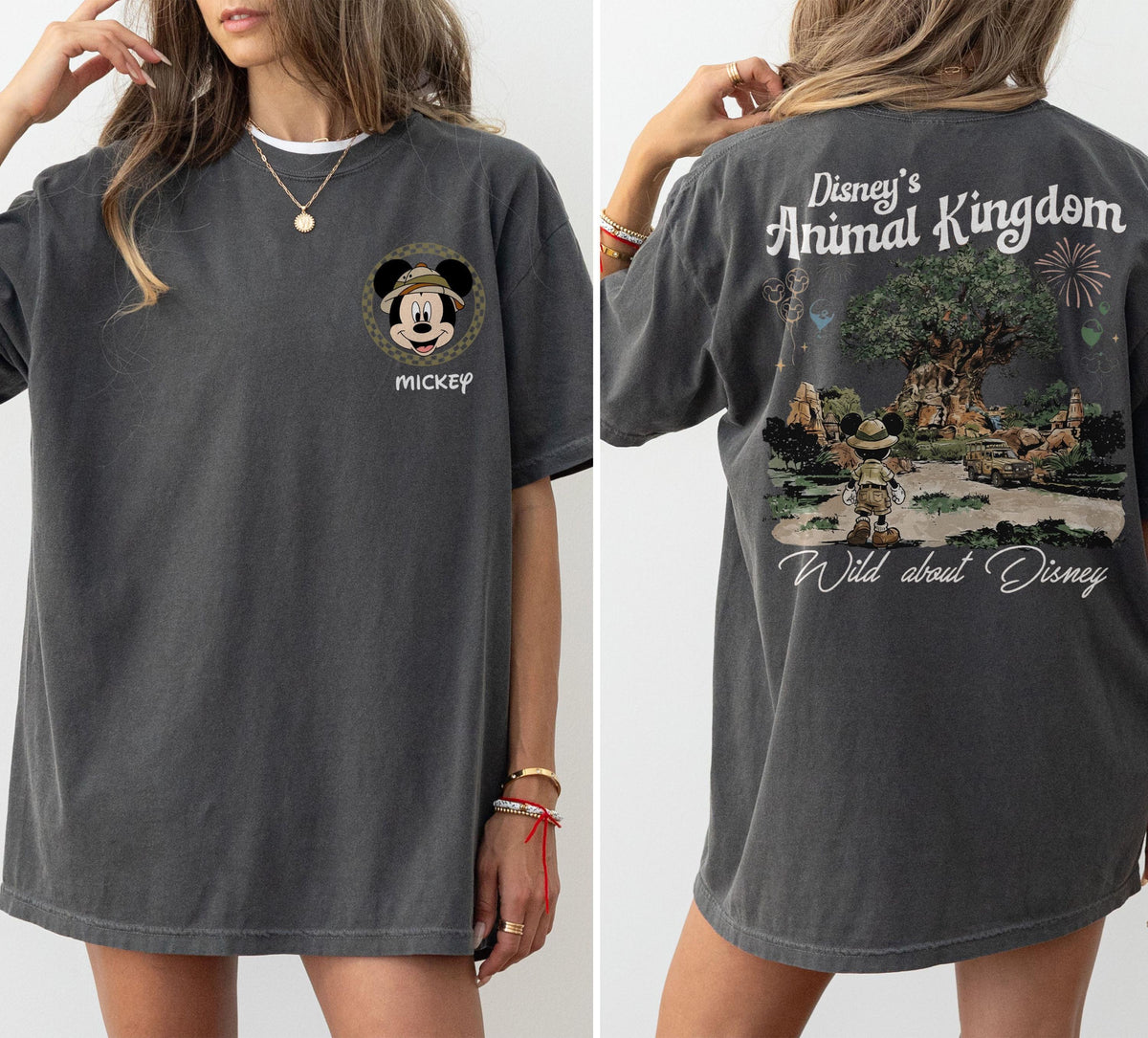 2-Sided Comfort Colors Disney Animal Kingdom Safari Shirts — Gildan Hoodie fan art by Snagva (4)