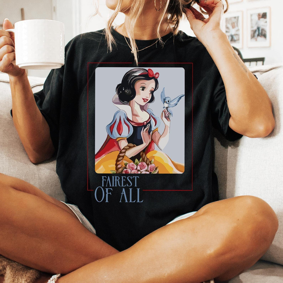 Retro Disney Princess Snow White — Gildan Hoodie fan art by Snagva (4)