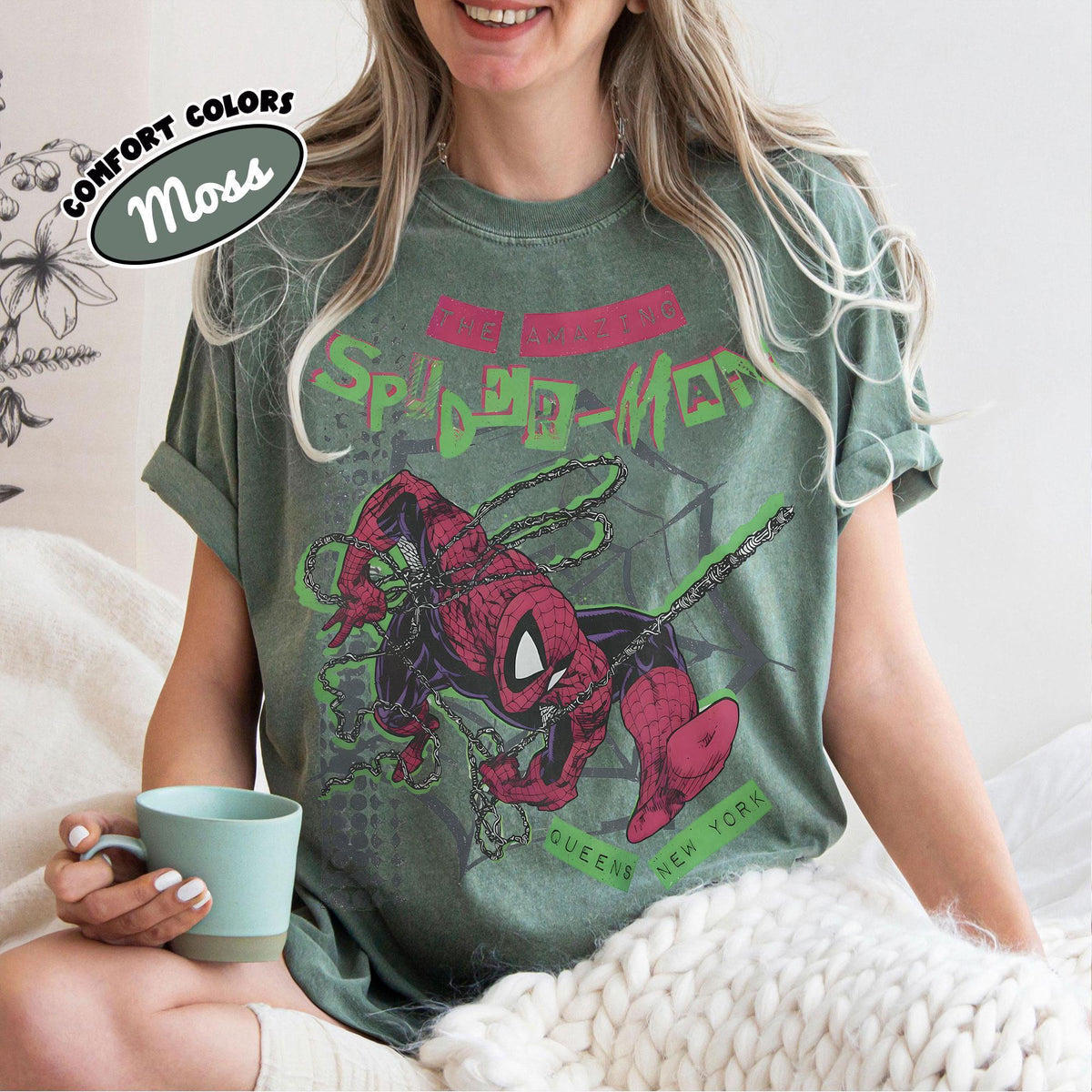 Retro Amazing Spider-Man Comfort Colors — Bella+Canvas Tee fan art by Snagva (3)