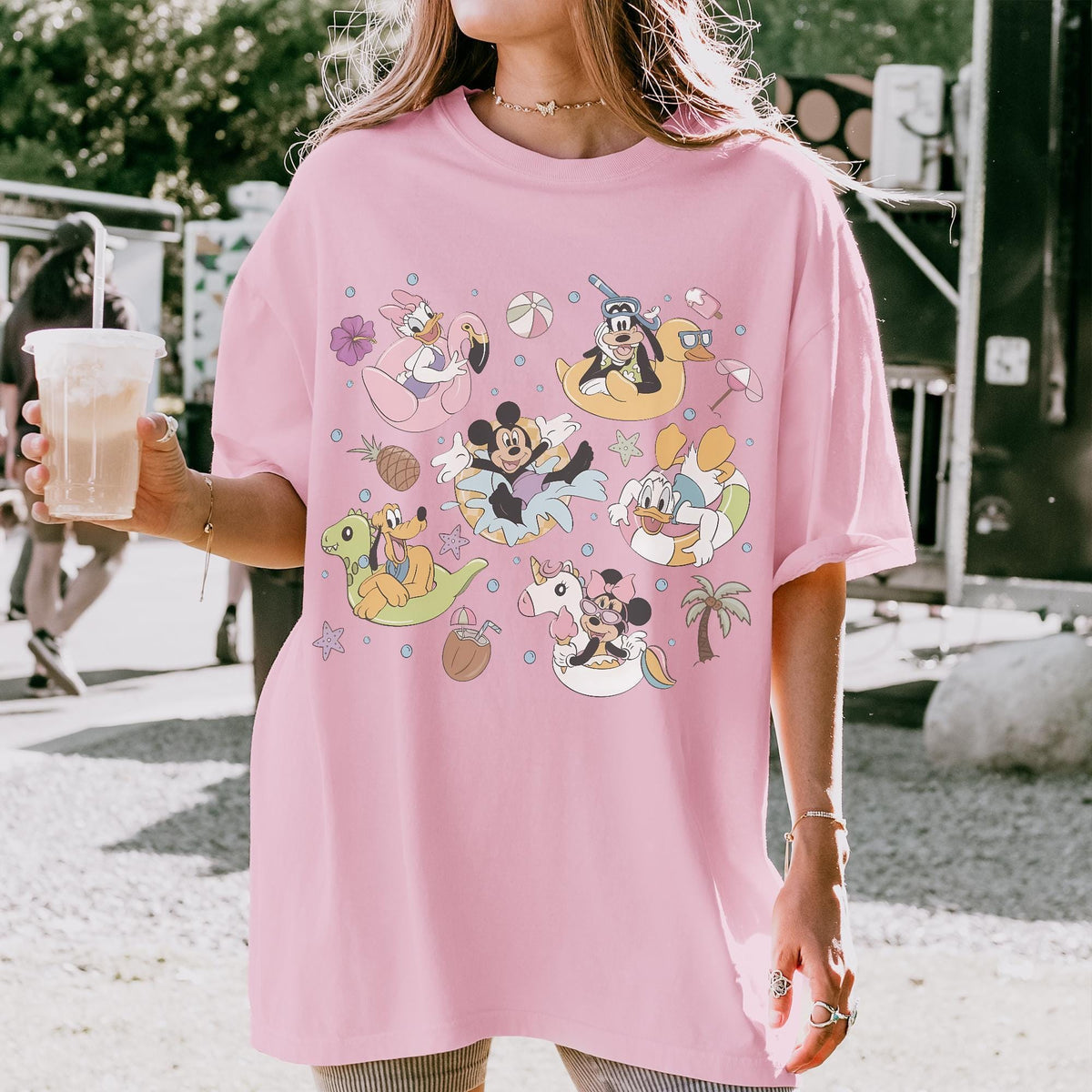 Retro Mickey and Friends Summer Vibes Comfort Colors Shirts — Comfort Colors Tee fan art by Snagva (4)