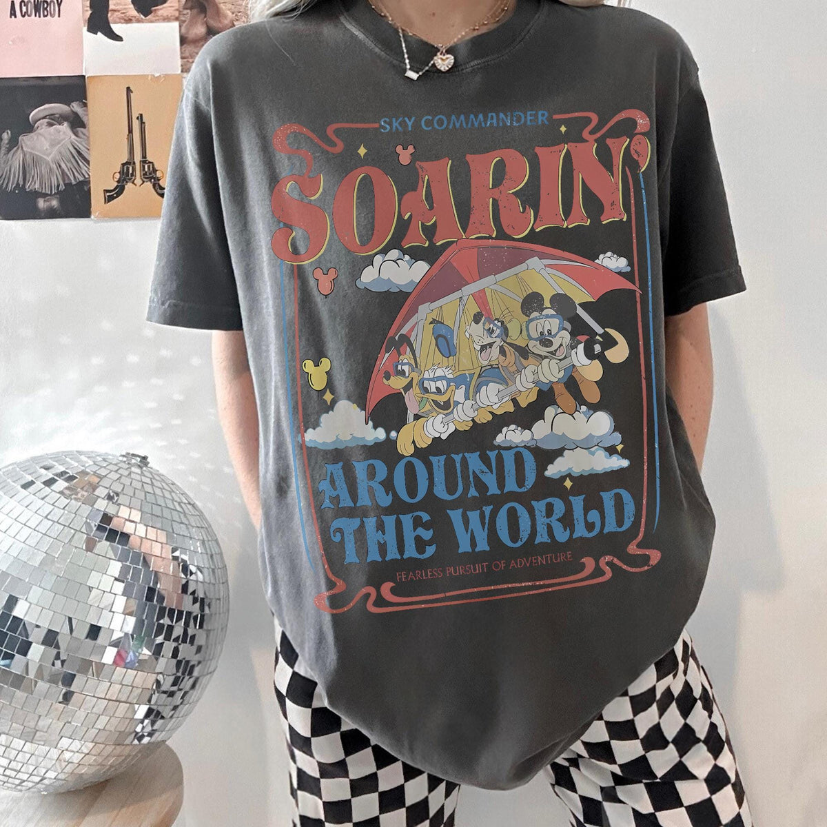 Retro Soarin Around the World — Bella+Canvas Tee fan art by Snagva (3)