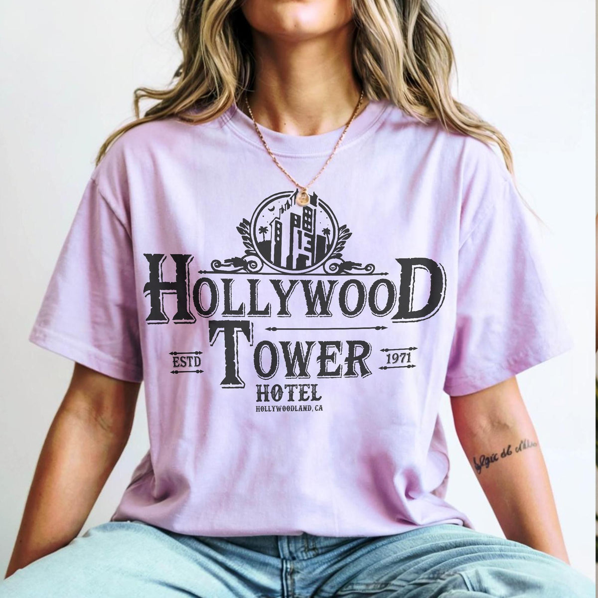 Retro Hollywood Tower Hotel — Gildan Hoodie fan art by Snagva (3)