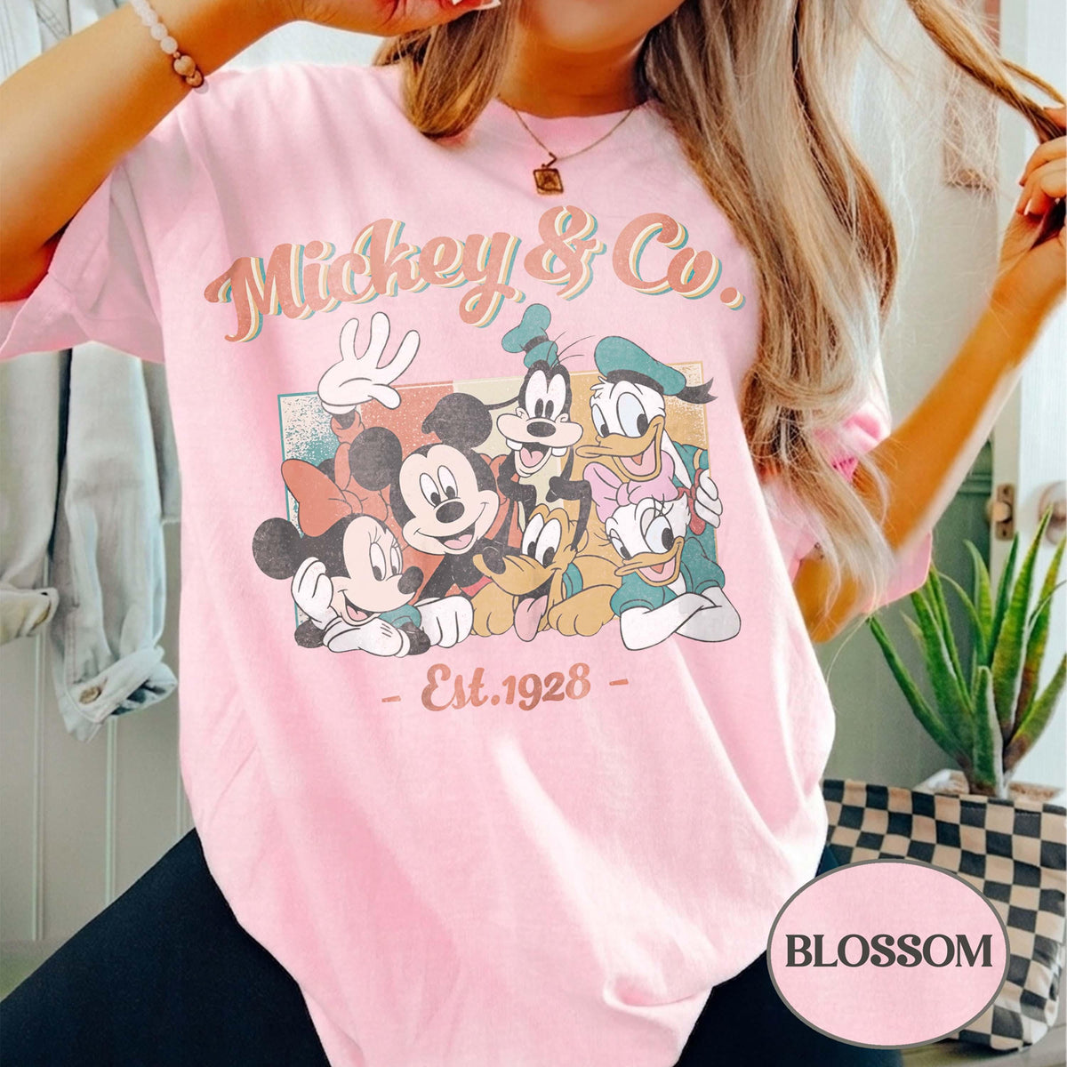 Comfort Colors® Retro Mickey & Co Est 1928 — Gildan Hoodie fan art by Snagva (3)